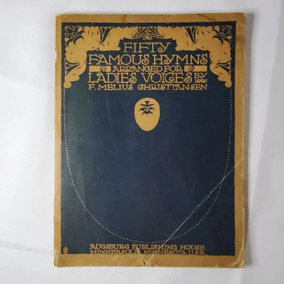 Augsburg Publishing House Other - Fifty Famous Hymns Arranged For Ladies Voices book 1926  F. Melius Christiansen